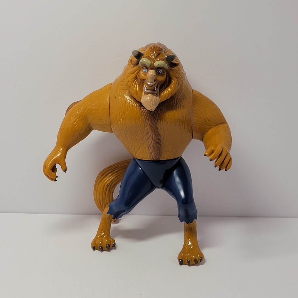 Walt Disney Beauty & The‎ Beast Action Figure Large W Shorts Prince Vintage Toy